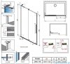 Radaway Furo SL Dwj drzwi 110cm lewe chrom połysk/szkło przejrzyste 10307572-01-01L/10110530-01-01